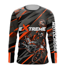 Load image into Gallery viewer, Orange Motocross Racing Jersey Kid Women Men Upf30+ Youth Dirt Bike Off-Road Shirt XM54