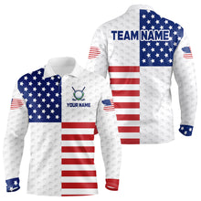 Load image into Gallery viewer, Custom American Flag Golf Polo Shirt for Men Women Patriotic Golf Polo Shirt MMG50