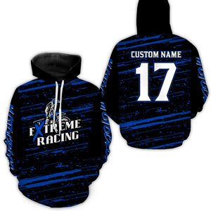 Blue Motocross Hoodie for Men Women Dirt Bike Hoodie Off-road Racing Jersey MH134