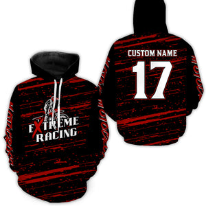 Red Motocross Hoodie for Men Women Dirt Bike Hoodie Off-road Racing Jersey MH134
