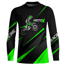 Load image into Gallery viewer, Motocross Racing Jersey Green Men Kid Upf30+ Dirt Bike Shirt Off-Road Racing Jersey XM248