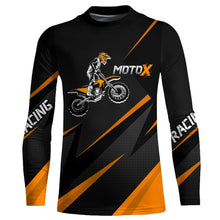 Load image into Gallery viewer, Motocross Racing Jersey Orange Men Kid Women Upf30+ Dirt Bike Shirt Off-Road MX Jersey XM248-O