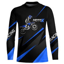 Load image into Gallery viewer, Motocross Racing Jersey Blue Men Kid Upf30+ Dirt Bike Shirt Off-Road Racing Jersey XM248-B