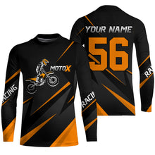 Load image into Gallery viewer, Motocross Racing Jersey Orange Men Kid Women Upf30+ Dirt Bike Shirt Off-Road MX Jersey XM248-O