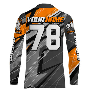 Orange Motocross Racing Jersey Kid Women Men Upf30+ Dirt Bike Shirt Off-Road Riding XM249