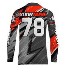 Load image into Gallery viewer, Red Motocross Racing Jersey Kid Women Men Dirt Bike Shirt Upf30+ Off-Road Riding Shirt XM249