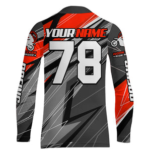 Red Motocross Racing Jersey Kid Women Men Dirt Bike Shirt Upf30+ Off-Road Riding Shirt XM249