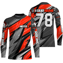 Load image into Gallery viewer, Red Motocross Racing Jersey Kid Women Men Dirt Bike Shirt Upf30+ Off-Road Riding Shirt XM249