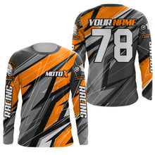 Load image into Gallery viewer, Orange Motocross Racing Jersey Kid Women Men Upf30+ Dirt Bike Shirt Off-Road Riding XM249