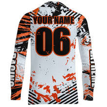 Load image into Gallery viewer, Orange Motocross Racing Jersey Men Kid MX Custom UV Protective Dirt Bike Off-road Shirt XM64