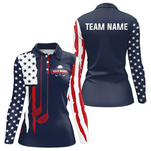 Custom American Flag Golf Polo Shirt Patriotic for Men Women US Golf Polo Shirt MMG53
