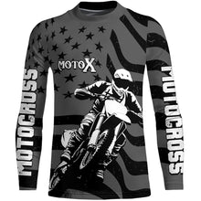 Load image into Gallery viewer, Motocross Racing Jersey UPF30+ Dirt Bike Shirt Kids Mens Off-Road Jersey Grey Motox XM133