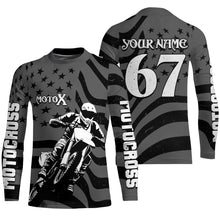 Load image into Gallery viewer, Motocross Racing Jersey UPF30+ Dirt Bike Shirt Kids Mens Off-Road Jersey Grey Motox XM133