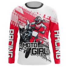 Load image into Gallery viewer, Motocross Racing Jersey Pink Girl Women UPF30+ Dirt Bike Shirt Off-Road MX Racing Jersey XM219