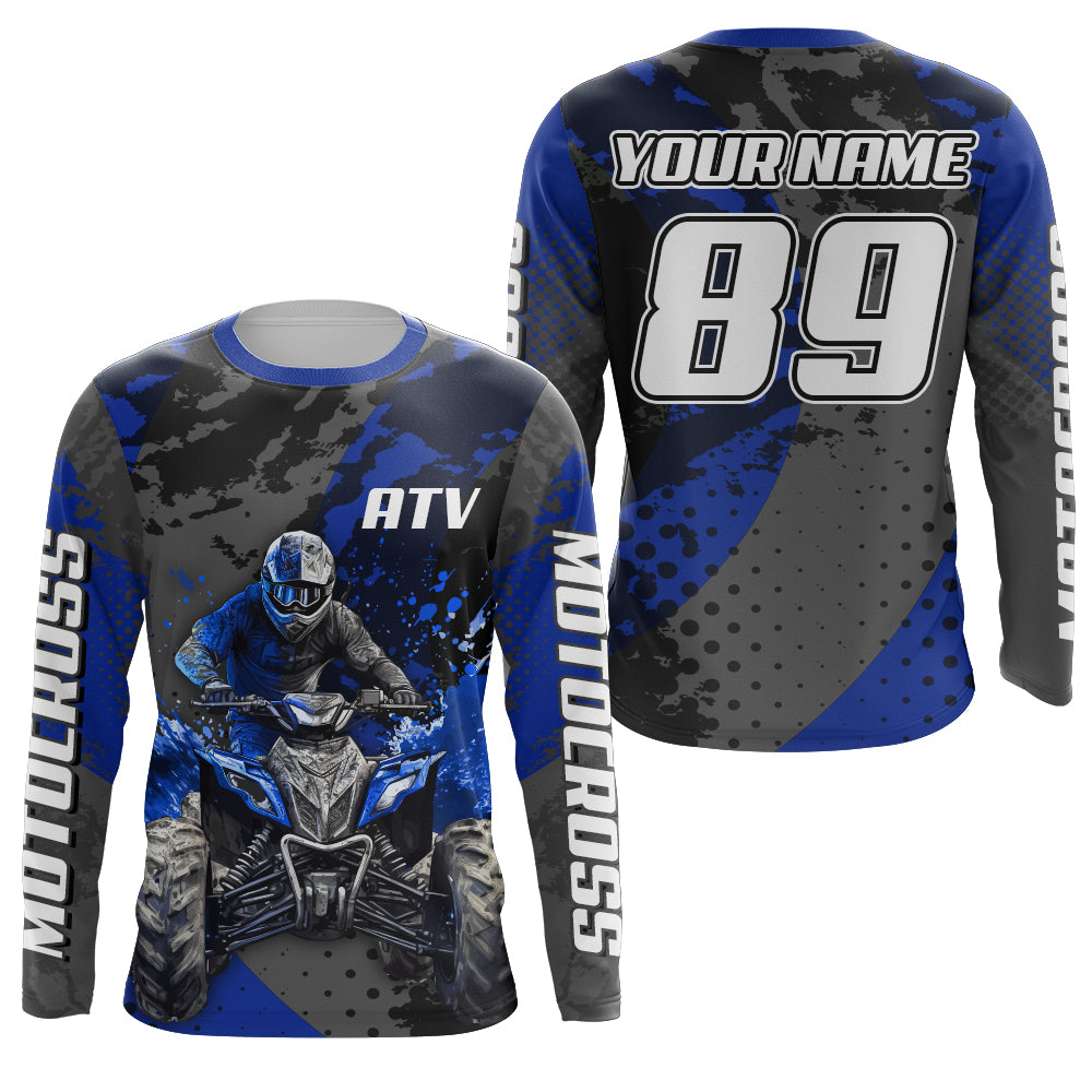 ATV Motocross Jersey Men Kid Women Upf30+ Quad Bike Shirt ATV Motorcycle Riding Jersey MX49