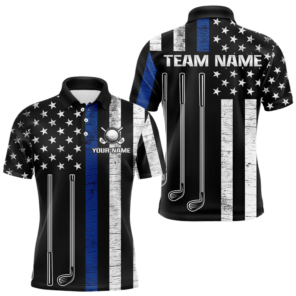 Custom American Flag Golf Polo Shirt Patriotic for Men Women Golf Polo Shirt MMG07