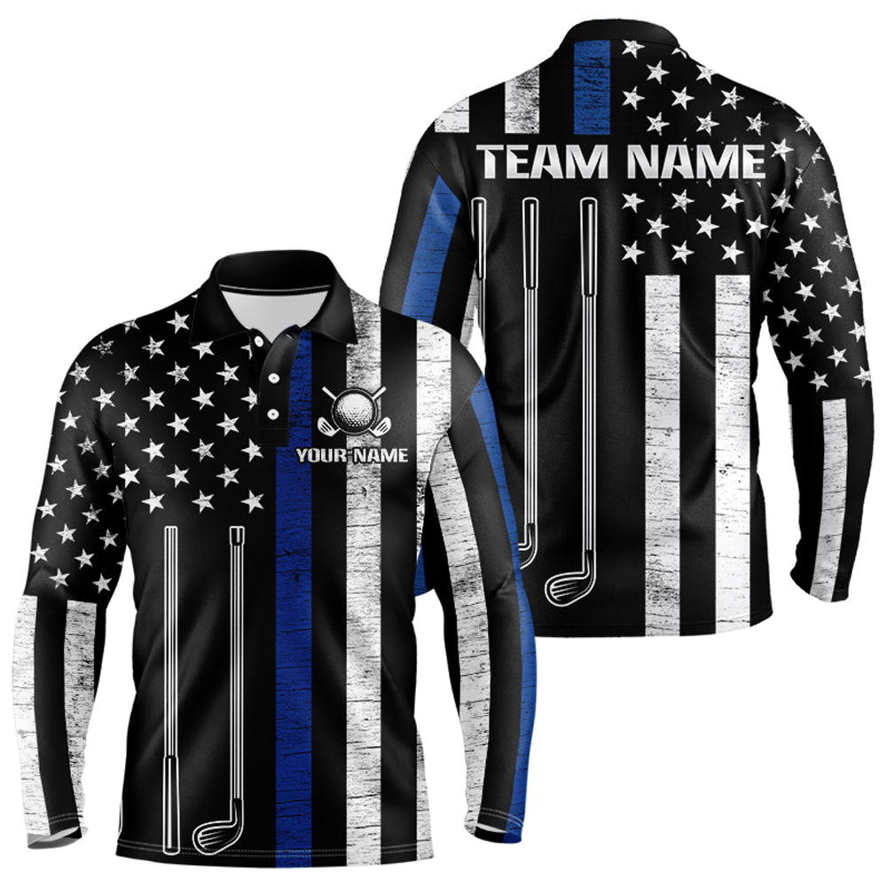Custom American Flag Golf Polo Shirt Patriotic for Men Women Golf Polo Shirt MMG07