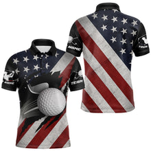 Load image into Gallery viewer, Custom American Flag Golf Polo Shirt  For Men Women Patriotic US Golf Polo Shirts MMG09