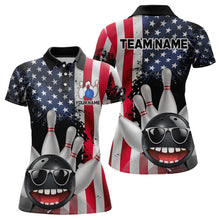 Load image into Gallery viewer, American Flag Bowling Shirts for Men Women Funny Bowling Jersey Team Bowling Shirt MBL10