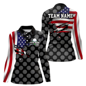 Custom American Golf Polo Shirt for Men Women Patriotic US Golf Shirts for Golfer MMG14