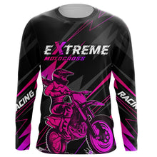 Load image into Gallery viewer, Motocross Racing Jersey Pink UPF30+ Youth Dirt Bike Off-road Shirt Biker Girl Women XM194