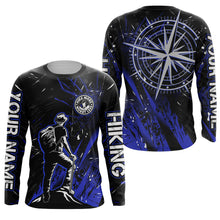 Load image into Gallery viewer, Blue Hiking Shirt For Men Women Upf30+ Personalized Hiking Shirt Short &amp; Long Sleeve HM19
