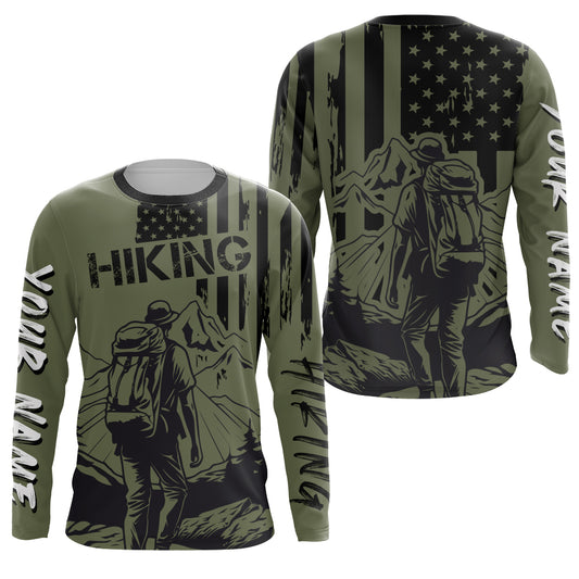 Patriotic Hiking Shirt for Men Women Upf30+ Short & Long Sleeve Hiking Clothes American HM22