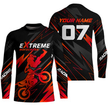 Load image into Gallery viewer, Red Motocross Racing Jersey Custom Dirt Bike Shirt Kid Women Men Motorcycle Shirt XM300