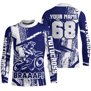 Custom Motocross Jersey UPF30+ Dirt Bike Brap MX Racing Jersey Adult&Kid Youth Motorcycle Shirt XM92