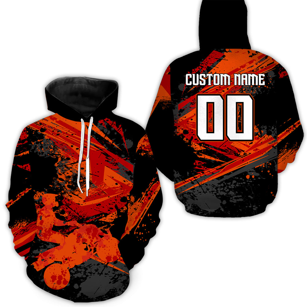 Personalized ATV Motocross Hoodie Quad Bike ATV Racing Hoodie for Men Women MHATV02