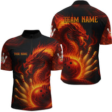 Load image into Gallery viewer, Dragon Bowling Shirts Women Men Team Custom Flame Bowling Jerseys for Bowlers MBL143