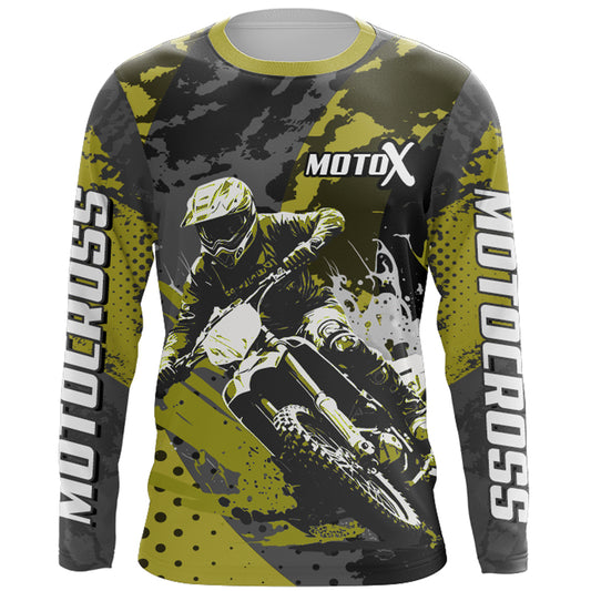 Custom Motocross Jersey Youth UPF30+ Racing Dirt Bike Shirt Men Kid Off-Road MX Riding Jersey XM153
