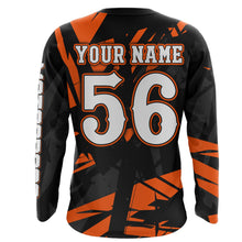 Load image into Gallery viewer, Motocross Racing Shirt Dirt Bike Jersey For Men Kid UPF30+ Off-road Racing Jersey Orange XM229