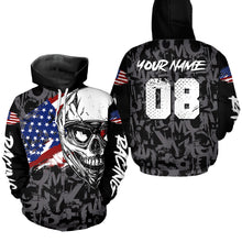 Load image into Gallery viewer, Patriotic Motocross Hoodie for Men Women Dirt Bike Racing Hoodie Custom Riding Shirt MH162