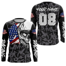 Load image into Gallery viewer, Motocross Jersey Dirt Bike US Flag Motorcycle Racing Shirt For Kid Men Women XM327