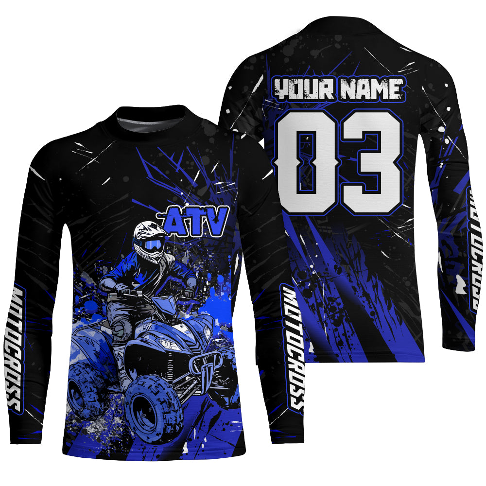 ATV Motocross Jersey Men Kid UPF30+ Custom Quad Bike Shirt Off-Road ATV MX Racing Jersey MX05