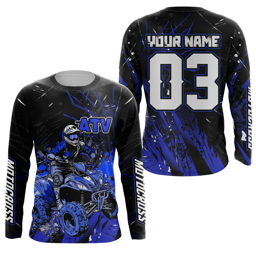ATV Motocross Jersey Men Kid UPF30+ Custom Quad Bike Shirt Off-Road ATV MX Racing Jersey MX05