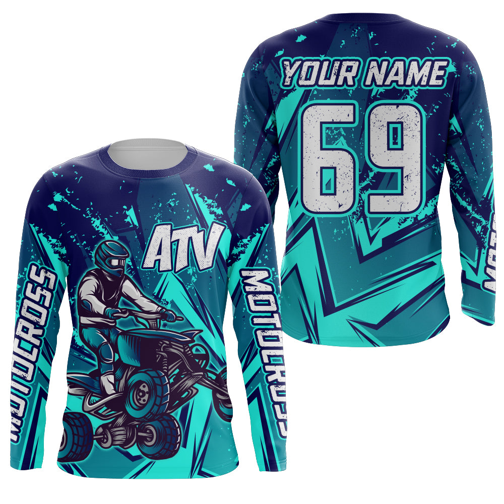 ATV Motocross Jersey Men Kid Women UPF30+ Quad Bike Shirt Off-Road ATV Racing Jersey MX07