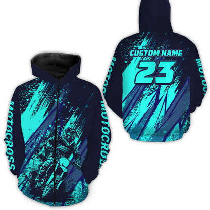 Motocross Racing Hoodie Jersey For Men Women Motorcycle Dirt Bike Hoodie Zip MH72
