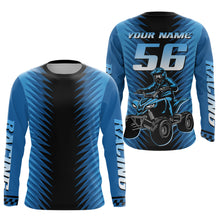Load image into Gallery viewer, Blue ATV Motocross Racing Jersey Custom ATV Shirts Kid Women Men Quad Jersey MX110