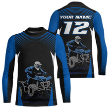 Load image into Gallery viewer, Custom ATV Racing Jersey Blue ATV Riding Shirt Quad ATV Jersey for Men Kid Women MX111