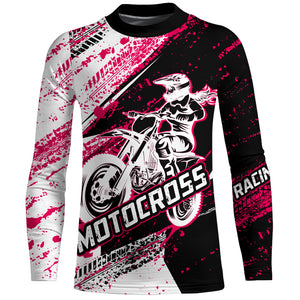 MX Racing Jersey Biker Girl Motocross Shirt UPF30+ Off-Road Youth Dirt Bike Motorcycle XM169