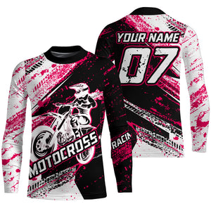 MX Racing Jersey Biker Girl Motocross Shirt UPF30+ Off-Road Youth Dirt Bike Motorcycle XM169