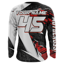 Load image into Gallery viewer, ATV Motocross Racing Jersey Youth Upf30+ Quad Bike Black Red ATV Racing Jersey Motorcycle MX17