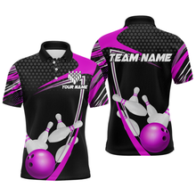 Load image into Gallery viewer, Purple Bowling Shirts for Men and Women Bowling Shirt Team Bowling Polo &amp; 1/4 Zip Shirt MBL36