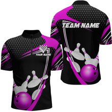 Load image into Gallery viewer, Purple Bowling Shirts for Men and Women Bowling Shirt Team Bowling Polo &amp; 1/4 Zip Shirt MBL36