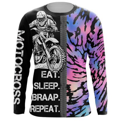 Motocross Jersey Personalized UPF30+ Dirt Bike Racing Jersey Men Kid Motorcycle Shirt XM32