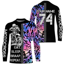 Load image into Gallery viewer, Motocross Jersey Personalized UPF30+ Dirt Bike Racing Jersey Men Kid Motorcycle Shirt XM32