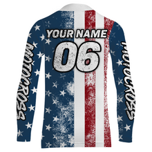 Load image into Gallery viewer, ATV Racing Jersey Youth Upf30+ American Flag Quad Bike Shirt Men Kid ATV Racing Jersey MX19