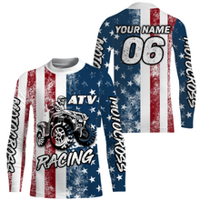 Load image into Gallery viewer, ATV Racing Jersey Youth Upf30+ American Flag Quad Bike Shirt Men Kid ATV Racing Jersey MX19